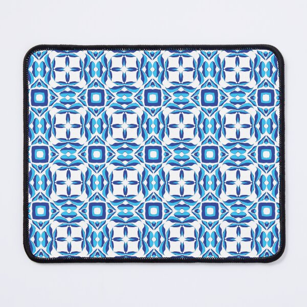 Item preview, Electric blue geometric pattern 39 designed and sold by AneissPiaf.