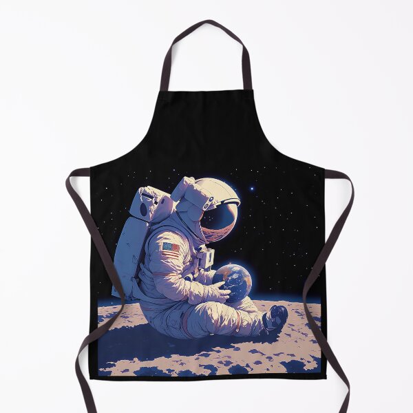 Item preview, 16-Bit Astronaut on Moon Gazing at Earth designed and sold by Windy-market.