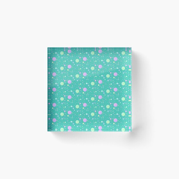 Item preview, Green teal colorful dots designed and sold by lausn.