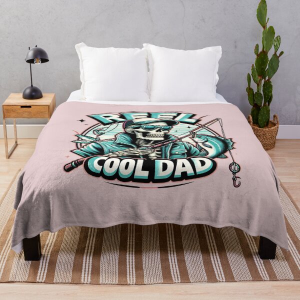 Item preview, Reel Cool Dad Skeleton Fishing Graphic designed and sold by AnyMar2023.