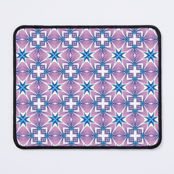Item preview, Electric blue lilac geometric patterns 40 designed and sold by AneissPiaf.