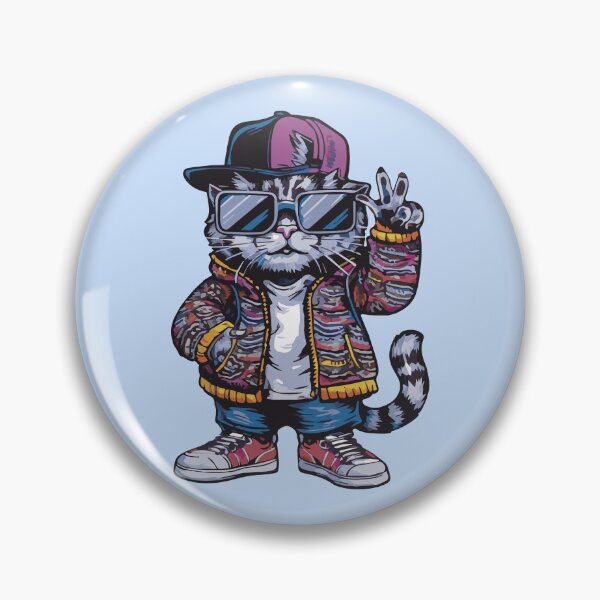 Item preview, Vintage HipHop Cat 80s designed and sold by winaidigidesign.