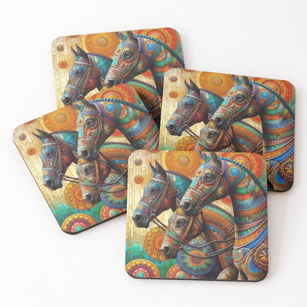Item preview, Mandala Steed: Intricacy in Art designed and sold by ZenOfAIarts.
