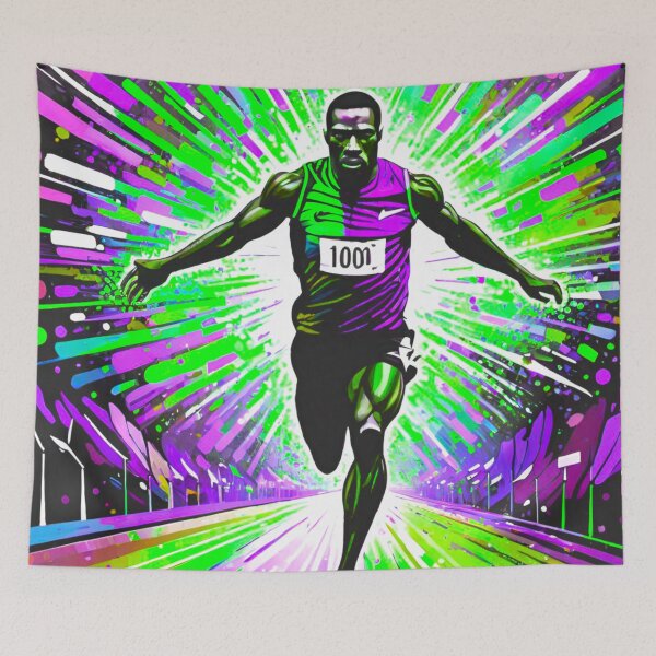 Item preview, Victorious Runner Crossing the Finish Line designed and sold by GrizzlyCollective.