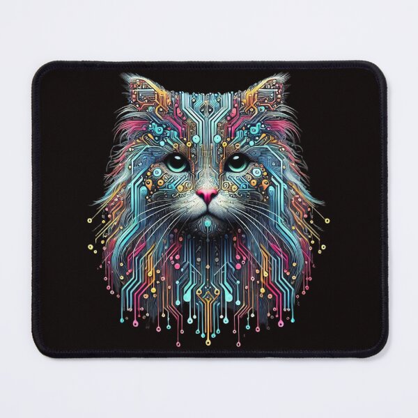Item preview, Long Haired Cybernetic Cat designed and sold by pasdem.