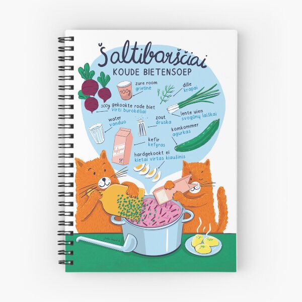 Item preview, Šaltibarščiai - Litouwse koude bietensoep  designed and sold by Chestnut and Pie.
