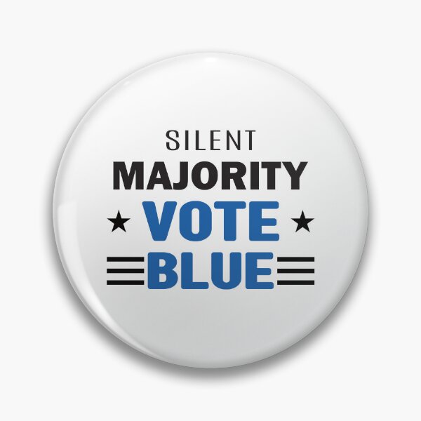 Item preview,  Silent Majority Vote Blue BlueWave Election Political Election Campaign Message designed and sold by wenjunior.