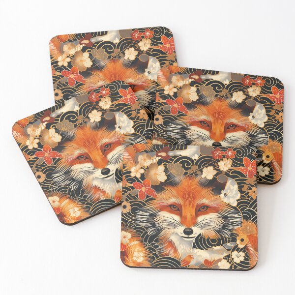 Item preview, Vixen Vignette - Seamless Pattern Furoshiki Design designed and sold by KokoroCreations.