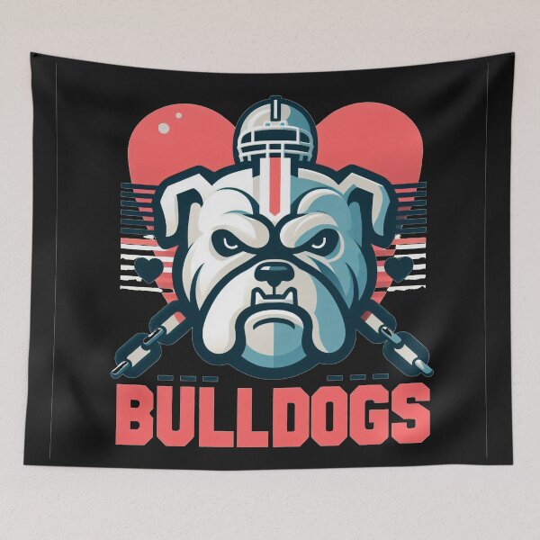 Item preview, Bulldogs’ Battle Cry: Canvas of Athletic Valor designed and sold by zoughlal.