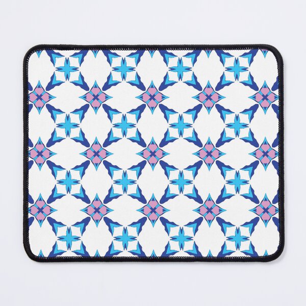 Item preview, Electric blue lilac geometric patterns 45 designed and sold by AneissPiaf.