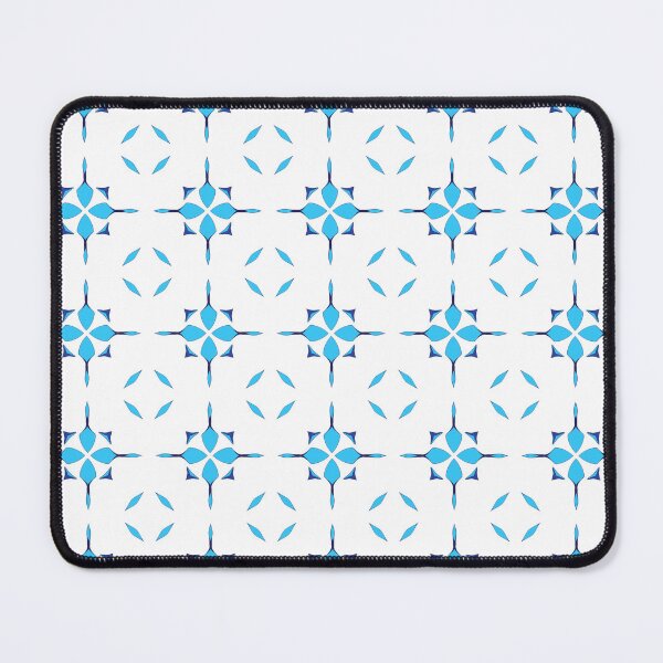 Item preview, Electric blue geometric pattern 46 designed and sold by AneissPiaf.
