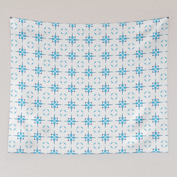 Item preview, Electric blue geometric pattern 46 designed and sold by AneissPiaf.