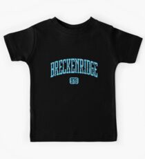 Breckenridge 970 Colorado Mile High Denver Ski Snowboard 70S T-Shirts Kids Tee