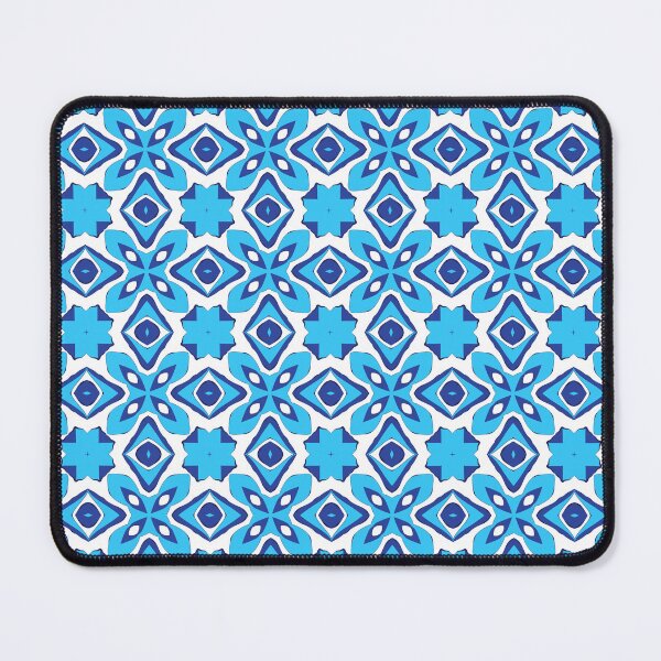 Item preview, Electric blue geometric pattern 47 designed and sold by AneissPiaf.
