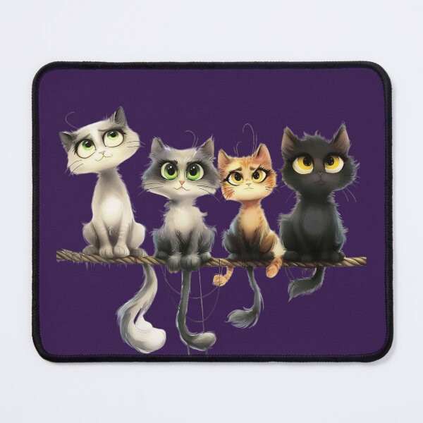 Item preview, Quartet of Feline Charm designed and sold by MOVALENDA.
