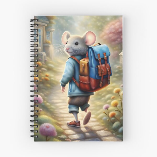 Item preview, Cute mouse boy on his way to school designed and sold by MarionsArt.