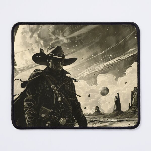 Item preview, Space Cowboy in front of Strange Planet designed and sold by dcrc.
