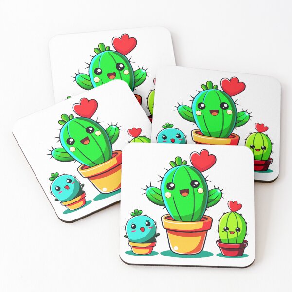 Item preview, Kawaii cactus Cute cartoon style designed and sold by 1081900shop.