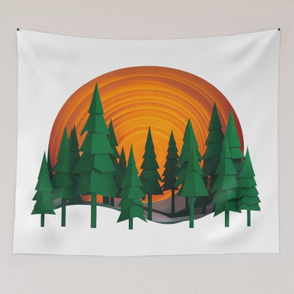 Item preview, Forest Sunset designed and sold by Angry Swan Designs.