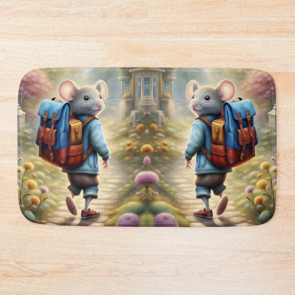 Item preview, Cute mouse boy on his way to school designed and sold by MarionsArt.