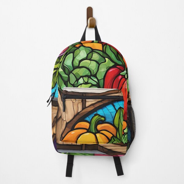 Item preview, Stained Glass Vegetable Tray 3D - Graffiti Style Pyrography designed and sold by Monika Turemka.