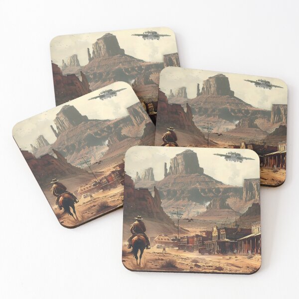 Item preview, Space Cowboy Riding to a Western Town designed and sold by dcrc.