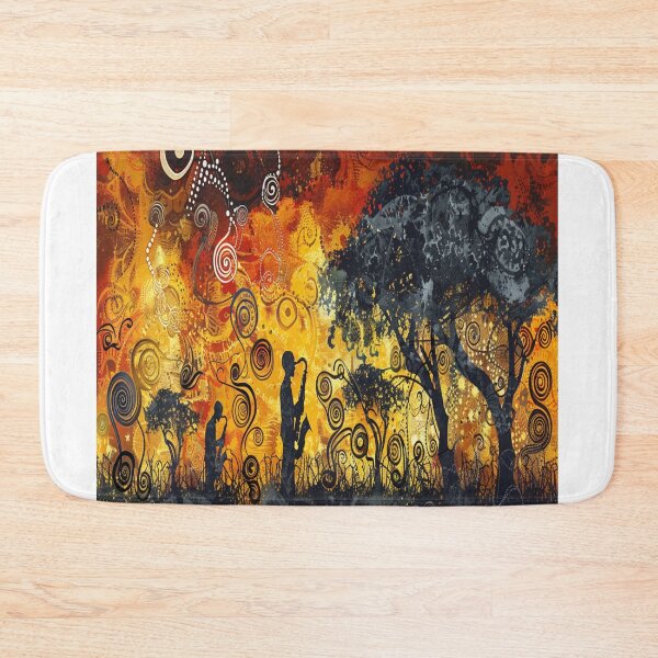 Item preview, African Music Landscape Art designed and sold by BubandAika.