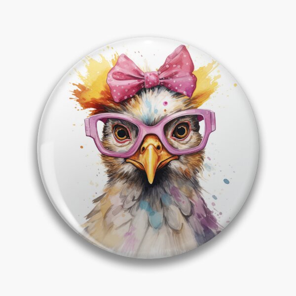Artikelvorschau, Lustiges Huhn mit rosa Schleife entworfen und verkauft von vallass.