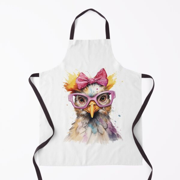 Item preview, Funny Chicken with pink ribbon designed and sold by vallass.