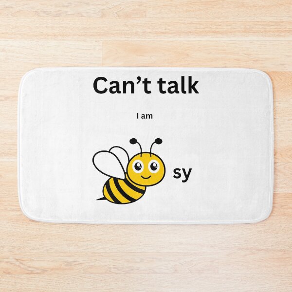 Item preview, Can't talk I am beesy/busy Text Minimalist designed and sold by SEVENPRINTS.