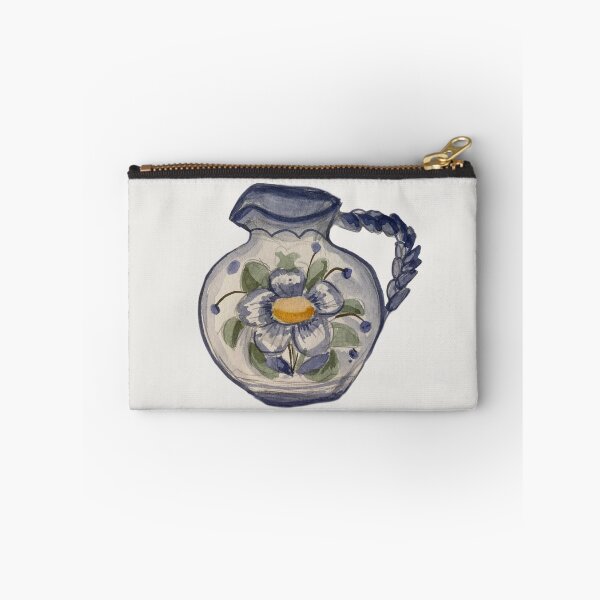 Item preview, Vintage watercolor blue tea pitcher designed and sold by loulou-artifex.