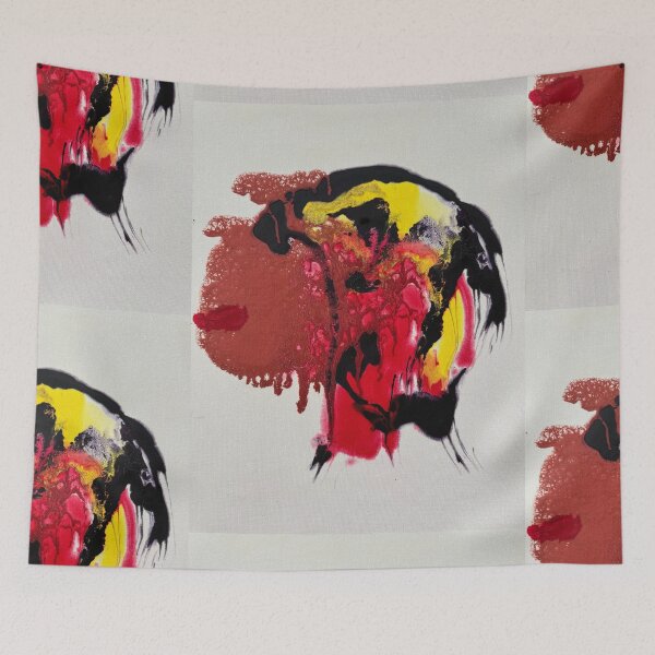 Item preview, Abstract - a girl, a dog, bull and more designed and sold by Lanie B Meyer.