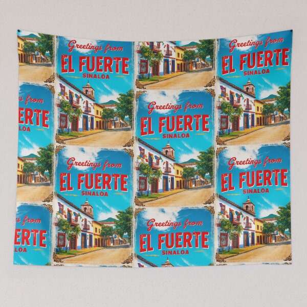Item preview, El Fuerte Sinaloa Mexico Magic Town Postcard Vintage Travel designed and sold by TravelPostcardGems.
