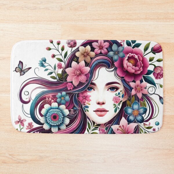 Item preview, Floral Beauty Portrait of Elegance designed and sold by TeslaSt0re.
