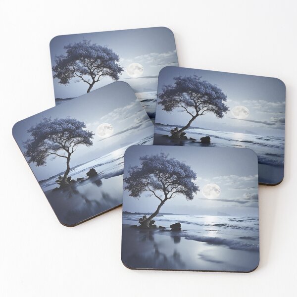 Item preview, Lunar Tide: Silhouetted Tree designed and sold by ShadeScapeArt.