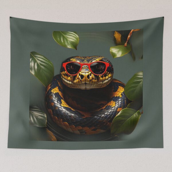 Item preview, Snake Wearing Sunglasses Art designed and sold by Planetporridge.
