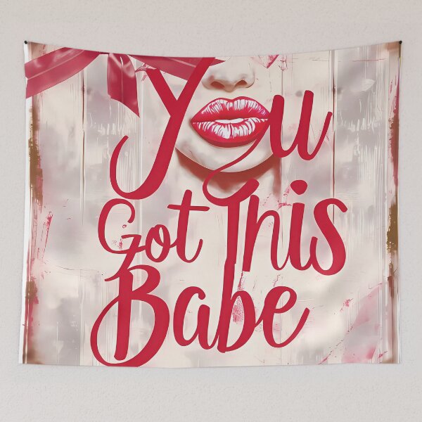 Item preview, "Vintage Collage Art: You Got This, Babe" designed and sold by Art-Vortex-fr.