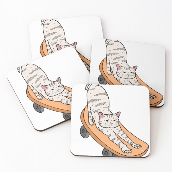 Item preview, cat on skateboard  designed and sold by Brexmore3.
