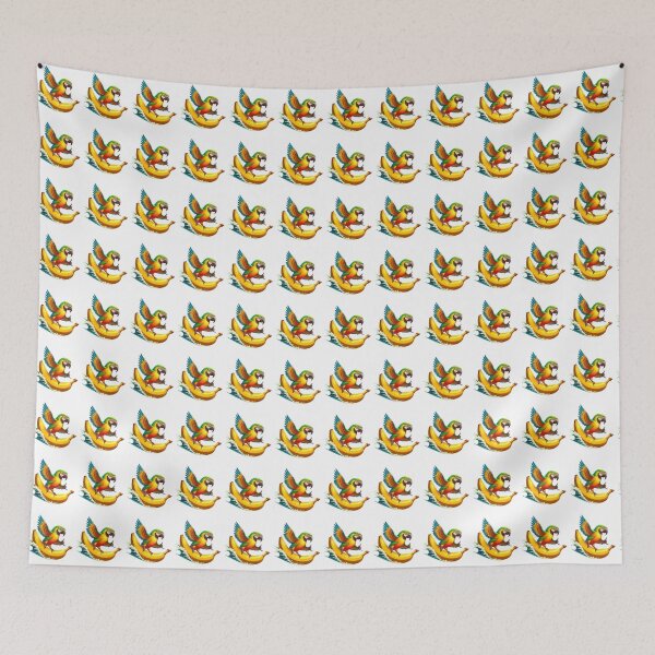 Item preview, Banana Surfing Parrot designed and sold by Wolvescreate.