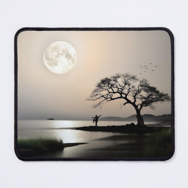 Item preview, Moonlit Warrior: Silhouetted Serenity designed and sold by ShadeScapeArt.