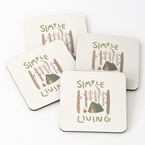 Item preview, Simple Living Sticker designed and sold by Ashley Moen.
