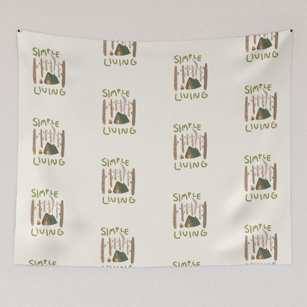 Item preview, Simple Living Sticker designed and sold by Ashley Moen.