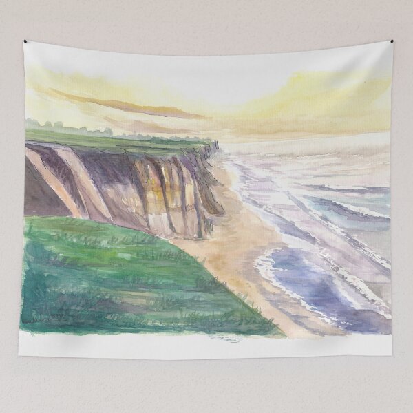 Item preview, Half Moon Bay California at Dusk with Pacific Ocean designed and sold by artshop77.
