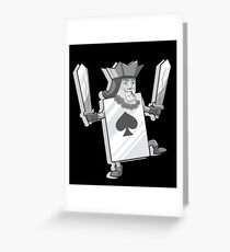 King of Spades Poker - Lucky Gambling Kings Greeting Card