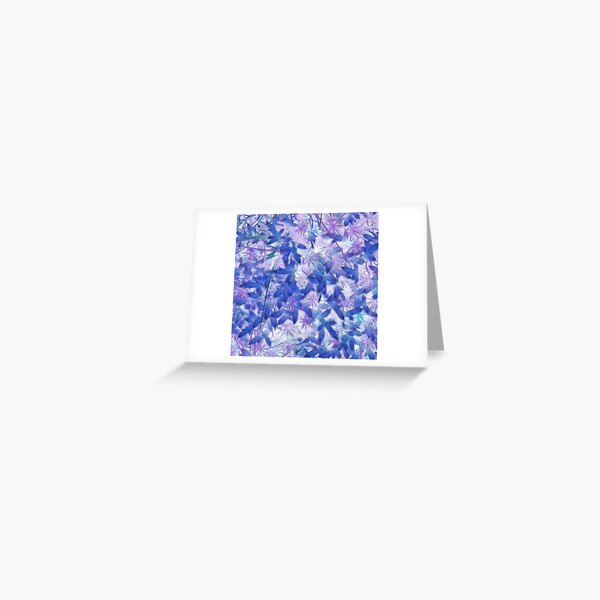 Blue Moss Greeting Card