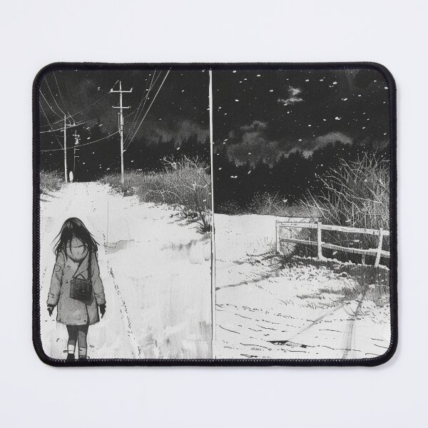 Item preview, peaceful way home – melancholic manga anime girl designed and sold by ForsakenFrames.