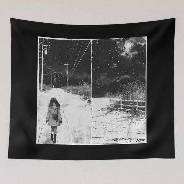 Item preview, peaceful way home – melancholic manga anime girl designed and sold by ForsakenFrames.