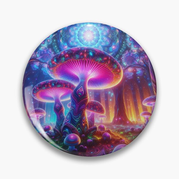 Item preview, Mystic Mycelium: A Psychedelic Journey Magic Mushrooms Forest T-shirt designed and sold by Grindcorer.
