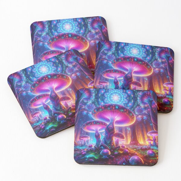 Item preview, Mystic Mycelium: A Psychedelic Journey Magic Mushrooms Forest T-shirt designed and sold by Grindcorer.