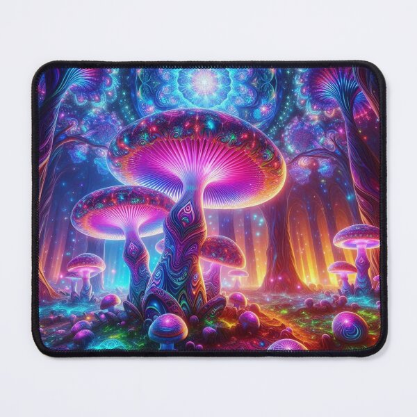 Item preview, Mystic Mycelium: A Psychedelic Journey Magic Mushrooms Forest T-shirt designed and sold by Grindcorer.